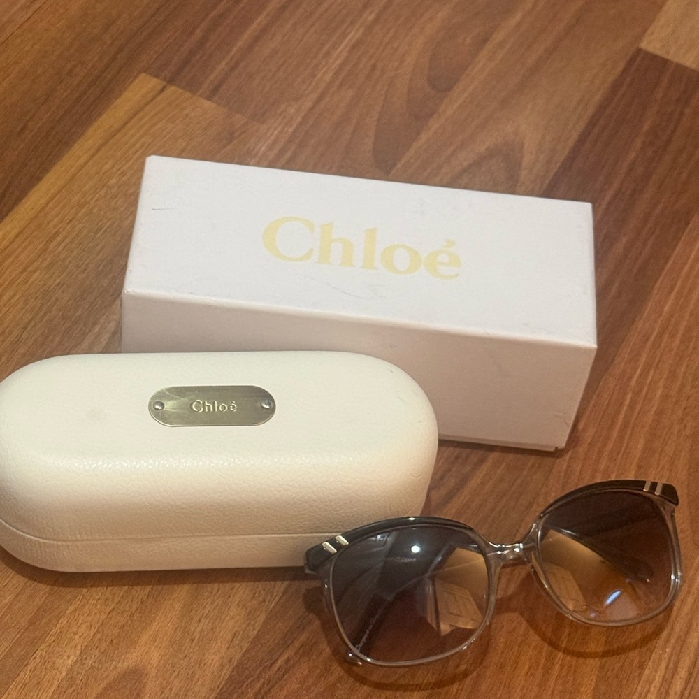 Chloe Gradient Brown Sunglasses - image 1